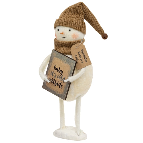 Baby It's Cold Sprinkles Standing Snowman w/Sign
