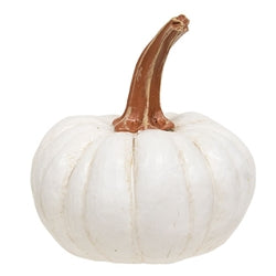Resin Carved Look Pumpkin - 5"H - 3 Asstd.