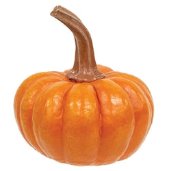 Resin Carved Look Pumpkin - 5"H - 3 Asstd.
