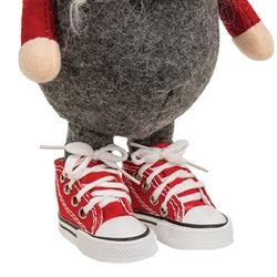 Nordic Red/Gray Gnome w/Trendy Shoes
