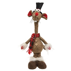 Christmas Plaid Standing Mouse 2 Asstd.