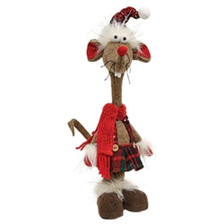 Christmas Plaid Standing Mouse 2 Asstd.