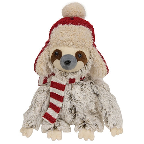 Fuzzy Sloth w/ Trapper Hat