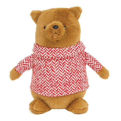 *Fuzzy Bear w/ Chevron Sweater