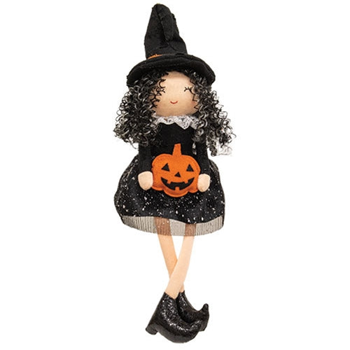 Plush Dangle Leg Witch Doll