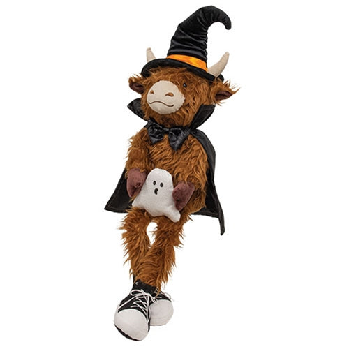 Dangle Leg Halloween Highland Cow