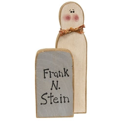 Distressed Wooden Ghost w/Sayings Grave Stone - 3 Asstd.