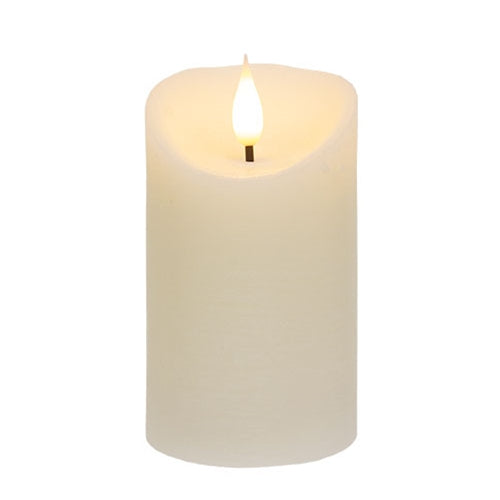 Ivory Blow Out Timer Pillar - 3" x 5"