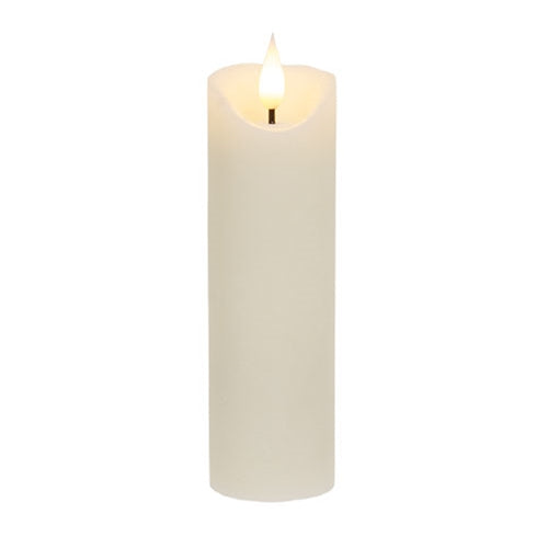Ivory Blow Out Timer Pillar - 2.25" x 7"