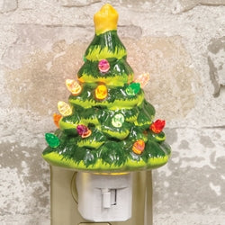 Ceramic Christmas Tree Nightlight - 4 Asstd.