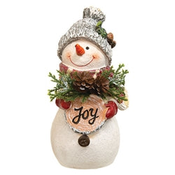 Resin Wood Sign Snowman - 3 Asstd.