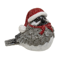 Resin Winter Hat Glitter Bird - 2 Asstd.