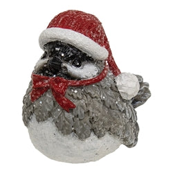 Resin Winter Hat Glitter Bird - 2 Asstd.