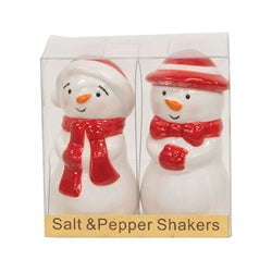 2/Set - Ceramic Snow Couple Salt & Pepper Shakers