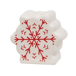 2/Set - Ceramic Santa & Snowflake Salt & Pepper Shakers