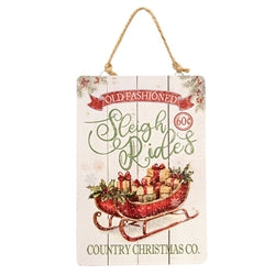 Sleigh Rides North Pole Candy Cane Ornament - 3 Asstd.