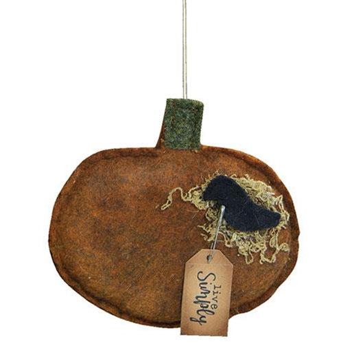 Live Simply Pumpkin Ornament