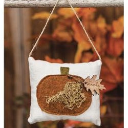 Thanks Pumpkin Pillow Ornament