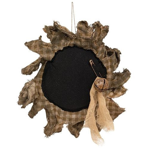 Primitive Plaid Black Eyed Daisy Hanger