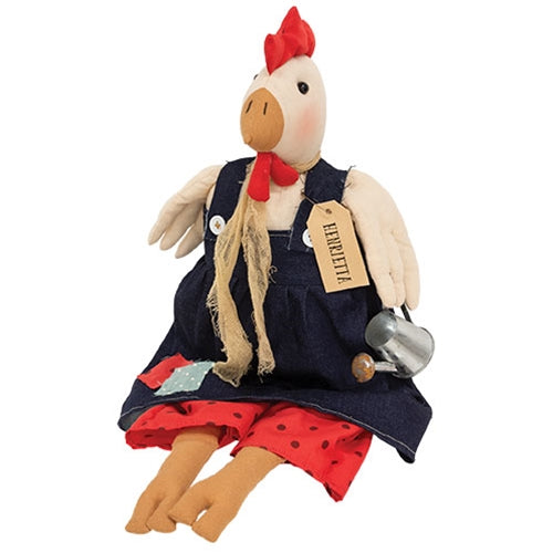 Henrietta Chicken Doll w/Watering Can