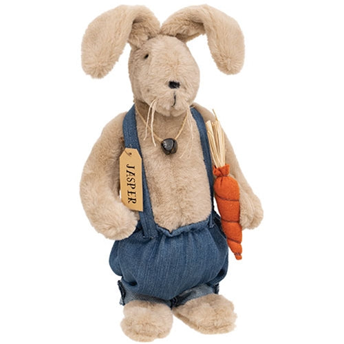 Jasper Overalls Bunny Doll w/Carrot