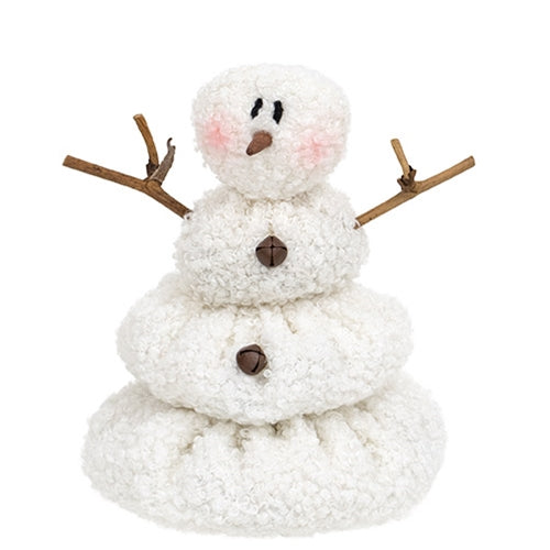 White Sherpa Melting Snowman - 6"H