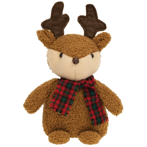 Cozy Christmas Stuffed Reindeer Sitter
