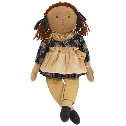 Blue Floral Anna Doll
