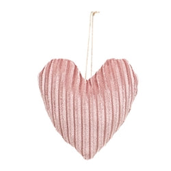 Stuffed Chenille Valentine Heart Ornament - 3 Asstd.