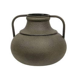 Distressed Rustic Metal Flower Urn - 7.5"H - 2 Asstd.