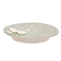 Ceramic Raised Daisy Plate - 8"