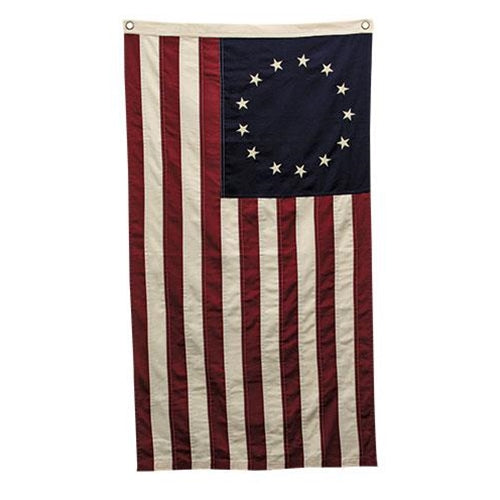 Natural Betsy Ross Flag 32"x58"