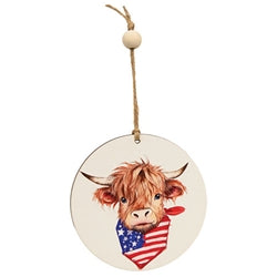 USA Bandana Highland Ornament - 2 Asstd.