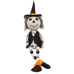 Stuffed Sitting Dangle Leg Witchy Ghost - 2 Asstd.