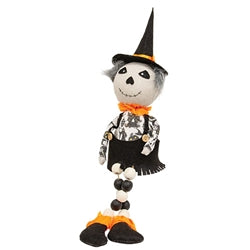 Stuffed Sitting Dangle Leg Witchy Ghost - 2 Asstd.