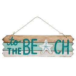 Gone Coastal Distressed Wooden Sign 4 Asstd.