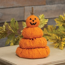 Melting Jack O' Lantern Stack - 10"H