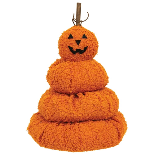 Melting Jack O' Lantern Stack - 10"H