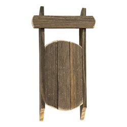 Natural Wooden Sled 14"L
