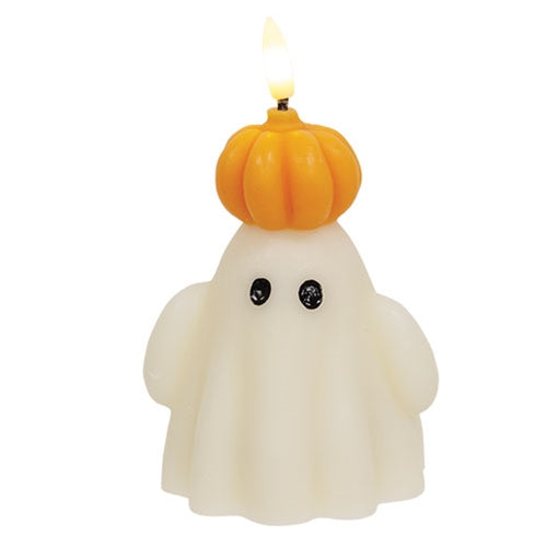 Ghost Pumpkin LED Timer Candle