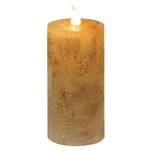 Grungy Tan LED Pillar 2" x 4"