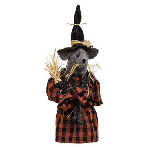 Maven Stuffed Witch Mouse w/Broom