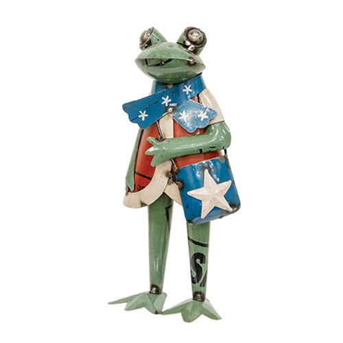 Recycled Metal Felton Americana Frog