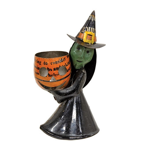 Recycled Metal Wicked Witch Tealight Holder