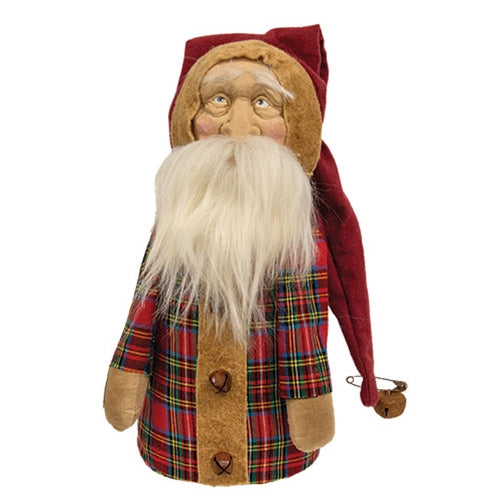 Stuffed Old World Father Christmas - 9.5"H