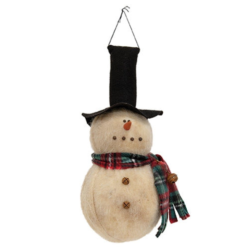 Roly Poly Top Hat Snowman Hanger - 14"H