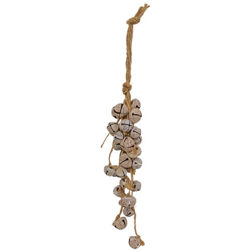 *Lg Rusty White Bell Ornament