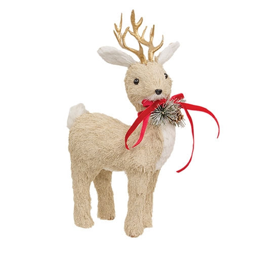 Sisal Standing Reindeer - 14.5"H