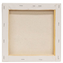 Smiling Snowman & Blue Jay Canvas - 8" Sq.