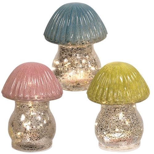 Pastel Glow Mushroom 3 Asstd.